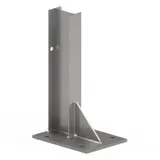 RSJ bolt down crash barrier post - 560mm length, galvanised for durability