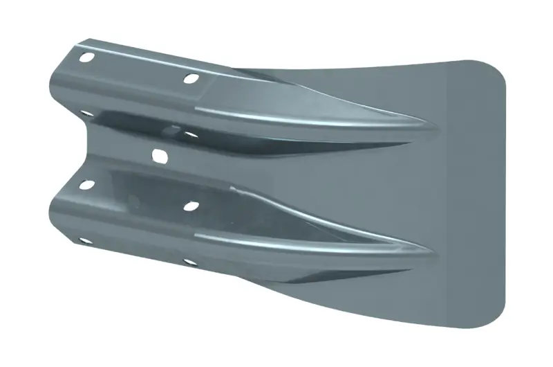 Fish Tail End for Armco Type Crash Barriers