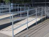 disability ramp with DDA handrails, using Interclamp steel tubing and key clamp fitting 