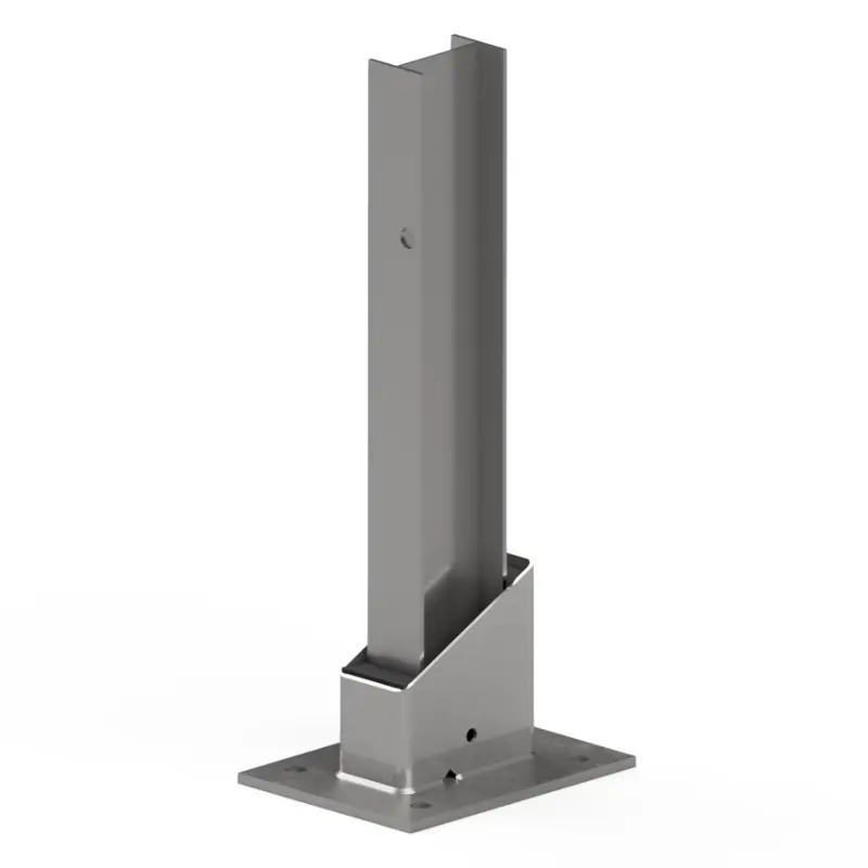 610mm Bolt Down Shock Absorbing Crash Barrier Post