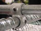 key clamp joint fitting on steel clothing handrails 