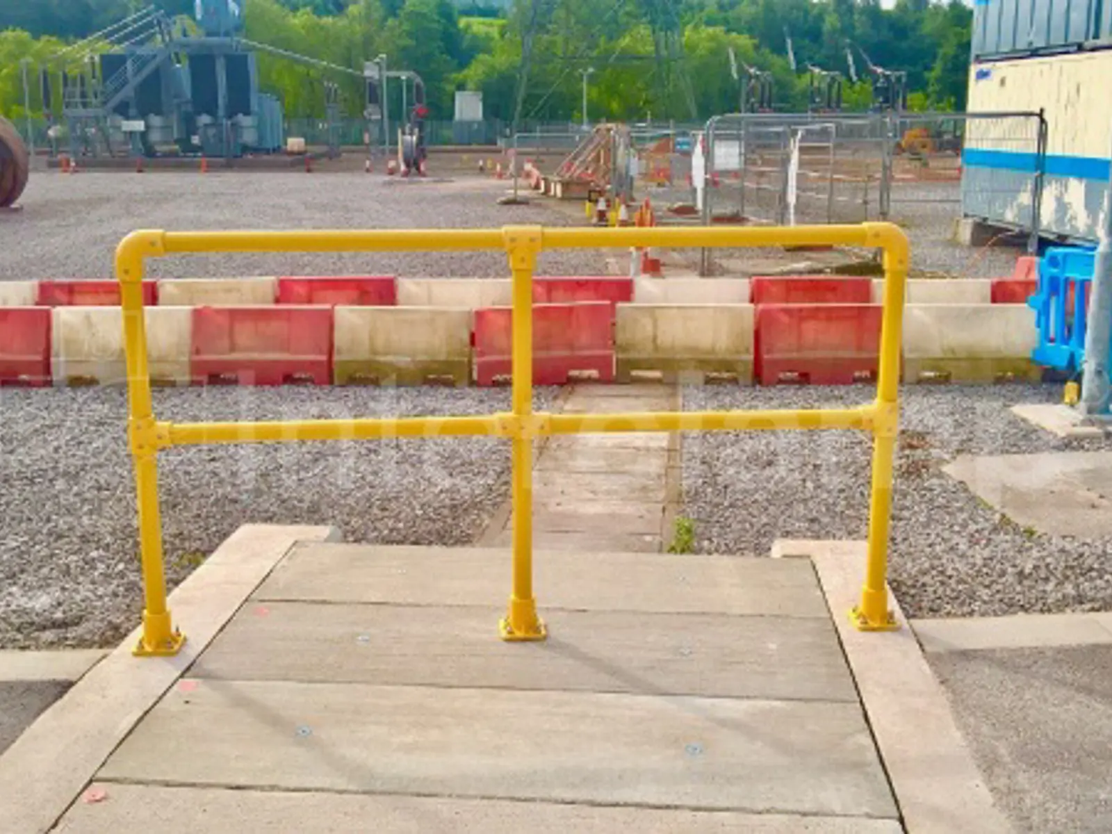 Substaion Ramp Interclamp GRP Electrical Substation Handrails