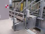 steel tube handrail system fitted on railway area for pedestrian safety 